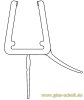 Artikelbild 1 des Artikels “unteres Wasserabweisprofil mit 135° Lippe (1000mm) Duschdichtung für 6-8mm Glas “