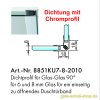 Artikelbild 1 des Artikels “90 Magnet-Dichtung mit CHROMDEKOR (2010mm) Duschdichtung für 6-8mm “