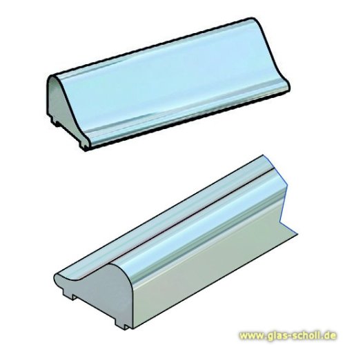 Artikelbild des Artikels “unterer gerader Schwallschutz SILBER GLÄNZEND (2490 mm) Duschdichtung “