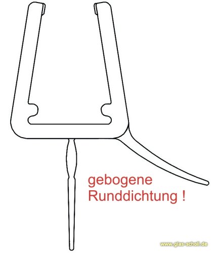 Artikelbild des Artikels “GEBOGENES unteres Wasserabweisprofil mit 135° Lippe (1150-1200mm) 6-8mm “