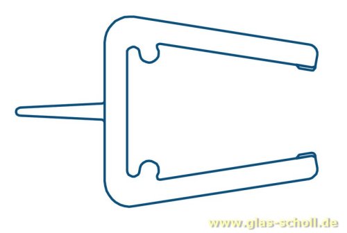 Artikelbild des Artikels “seitl. Wasserabweisprofil (2500mm) Duschdichtung für 6-8mm Glas - ÜBERLÄNGE “