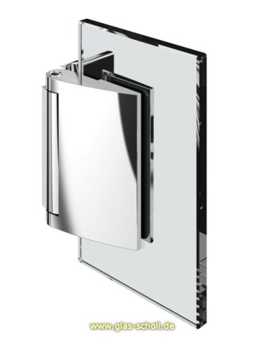 Artikelbild des Artikels “Papillon 90° Glas-Wand Duschtür-Anschlagband (selbstschl. Magnettechnik) glanzverchromt“