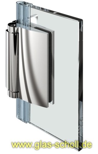 Artikelbild des Artikels “Farfalla 90° Glas-Wand Duschtürband (nach außen hin öffnend) glanzverchromt“