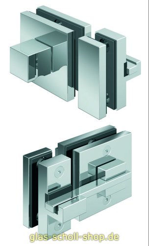 Artikelbild des Artikels “Glastürriegel mit Schloss und Gegenkasten glanzverchromt “