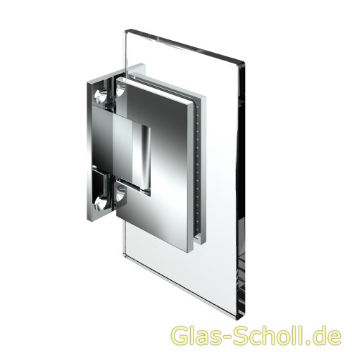 Artikelbild des Artikels “Modesta/Luno Duschpendeltürbeschlag Glas-Wand 90° für 6-12 mm Glas (beidseitige Lasche) glanzverchromt“