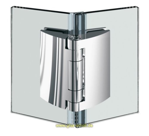 Artikelbild des Artikels “Pillango 135° Glas-Glas Duschtürband/- Anschlagband glanzverchromt“