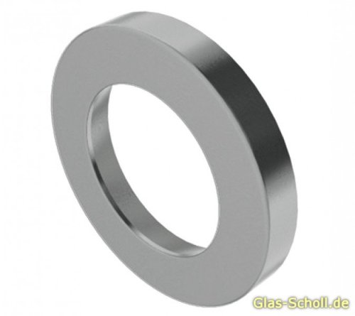 Artikelbild des Artikels “eins. verklebbare runde Griffmuschel (Stk) Edelstahl gebürstet d=45 t=5mm“