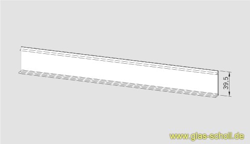 Artikelbild des Artikels “Deckprofil für Wandanschlußprofil D-07.05 roh (2 x 2m)“