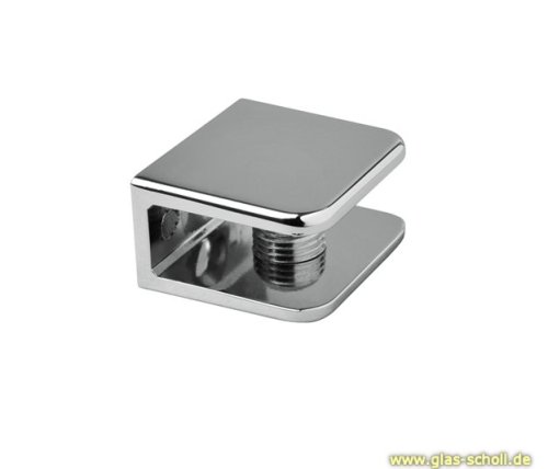 Artikelbild des Artikels “Glasplattenträger quadratisch 30x27 Glasstärke 6-10 mm glanzverchromt“