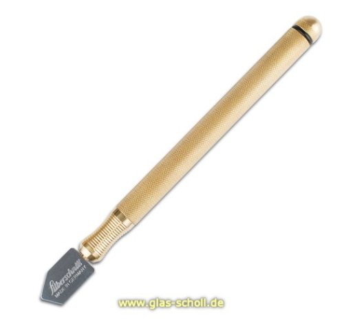 Artikelbild des Artikels “Silberschnitt® Öl-Glasschneider 5000 Messinggriff 2 - 4,0mm Farbglas Floatglas Ornamentglas“