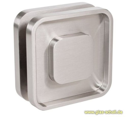 Artikelbild des Artikels “Eckige MWE Edelstahl-Griffmuschel 60x60 Loch=16mm für 8-12mm beidseitig Edelstahl geschliffen“