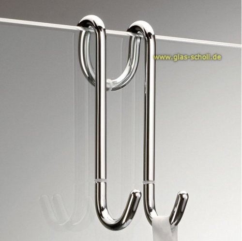 Artikelbild des Artikels “Duschwischer/Handtuchhalter-Haken DH1 (aufsteckbar) glanzverchromt“