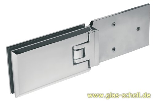 Artikelbild des Artikels “Milano 180Grad Glas-Wand Pendel-Duschtürband (mit Längsanschraubplatte Variante1) mattverchromt“