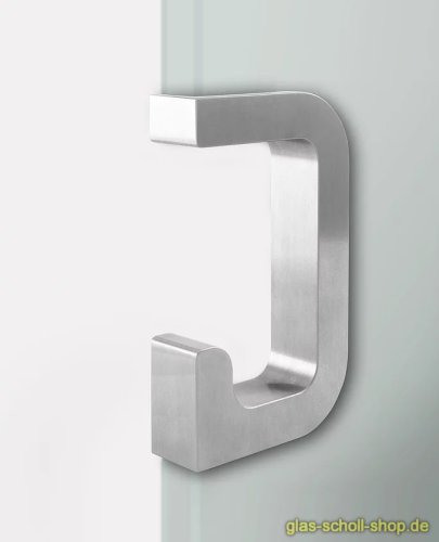 Artikelbild des Artikels “Design G-Edelstahl-Griffmuschel für Schiebetüren für 8mm Glas geschliffen“