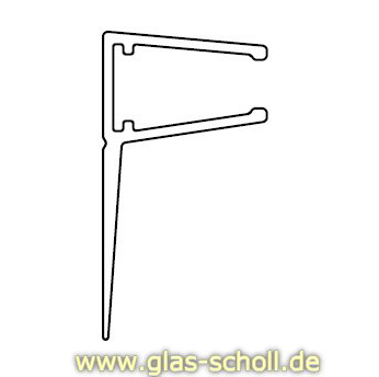 Artikelbild des Artikels “Dichtprofil für 15mm versetzte Schiebetüren mit Lippe (2010mm) für 6-8mm Glas “