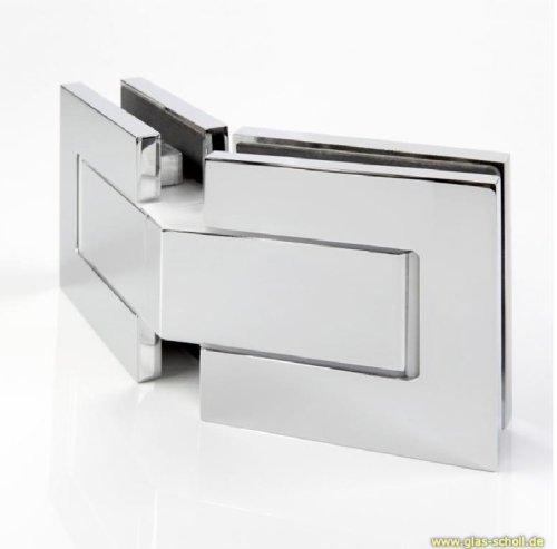 Artikelbild des Artikels “GRAL BF112 Glas-Glas Pendeltürbeschlag 135° glanzverchromt“