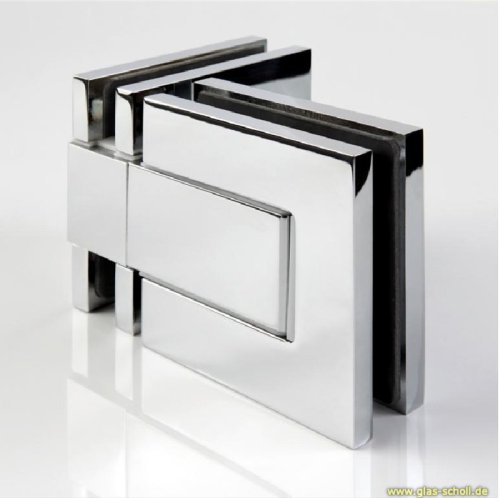 Artikelbild des Artikels “GRAL BF112 Glas-Glas Pendeltürbeschlag 90° glanzverchromt“