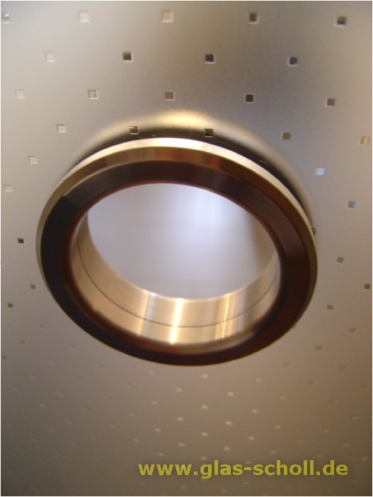 Artikelbild 1 des Artikels “einschraubbare MWE Edelstahl Griffmuschel mit Loch d=59 für 8 mm geschliffene Oberfläche“