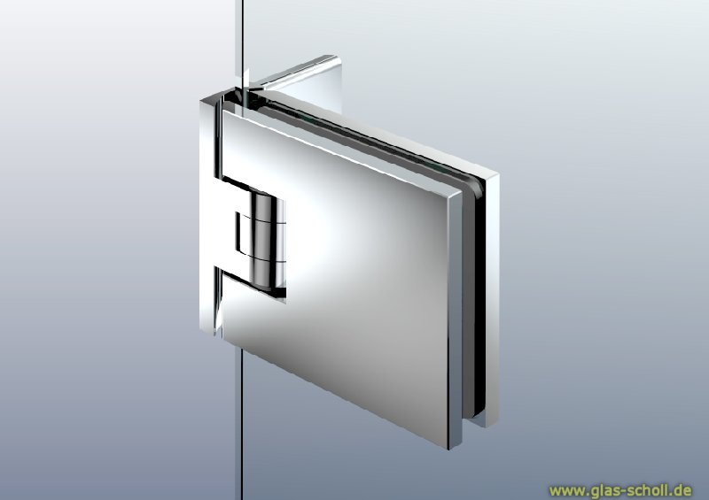 Artikelbild 1 des Artikels “Flamea+ 90° extrastark Glas-Wand Pendel-Duschtürband (verdeckte Verschraubung) glanzverchromt“