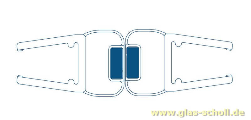 Artikelbild 1 des Artikels “fluchtendes Magnetprofil 180° (2500mm) stumpfe Mittel-Duschdichtung für 6-8mm Glas-ÜBERLÄNGE “