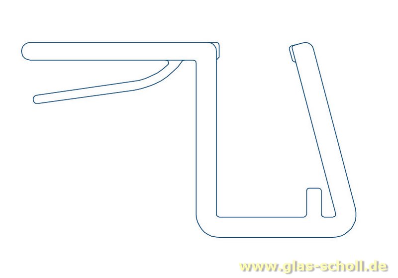 Artikelbild 1 des Artikels “Eckanschlagprofil 90° (2010mm) Duschdichtung für 6-8mm Glas “