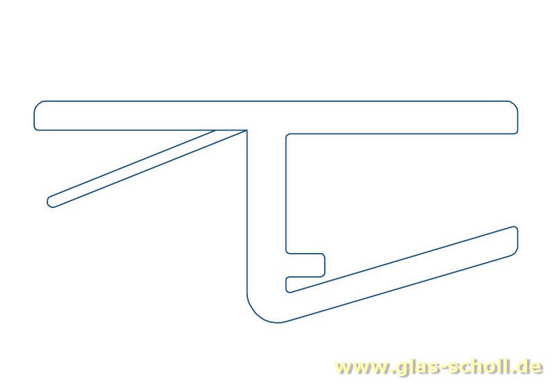 Artikelbild 1 des Artikels “fluchtendes Anschlagprofil 180° (2010mm) Duschdichtung für 6-8mm Glas “