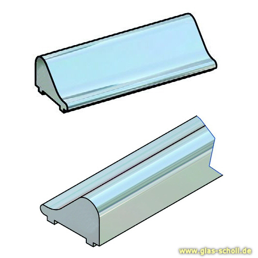 Artikelbild 1 des Artikels “unterer gerader Schwallschutz SILBER GLÄNZEND (2490 mm) Duschdichtung “