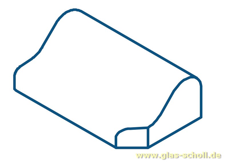 Artikelbild 1 des Artikels “Endstück für unteren geraden Schwallschutz WEISS (Paar) Duschdichtung “