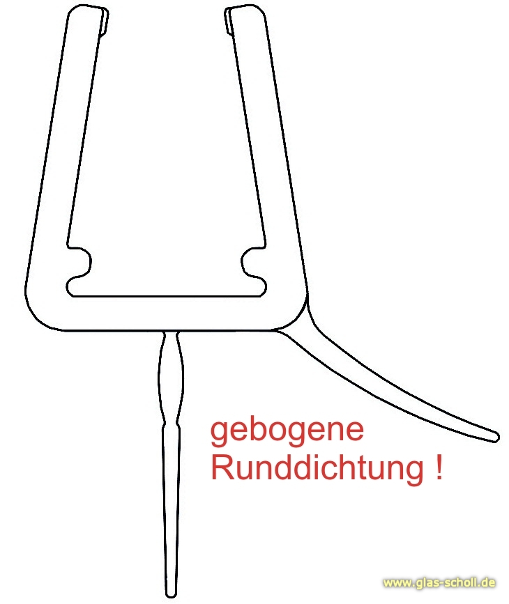 Artikelbild 1 des Artikels “GEBOGENES unteres Wasserabweisprofil mit 135° Lippe (1150-1200mm) 6-8mm “