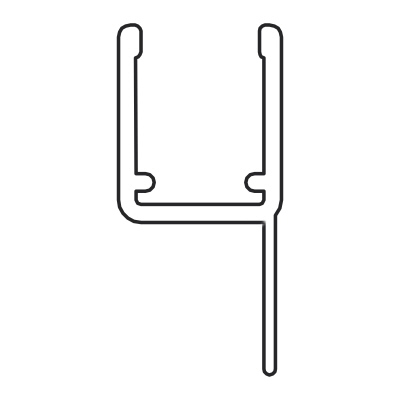 Artikelbild 1 des Artikels “untere Hart-Weich-Lippendichtung (2010mm) Duschdichtung für 6-8mm Glas “