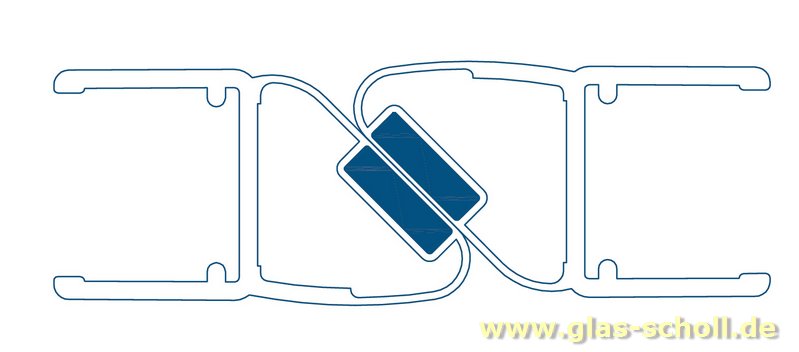 Artikelbild 1 des Artikels “180 Grad (versetzt) Magnet-Duschdichtung für 10-12mm Glas (2500mm) “