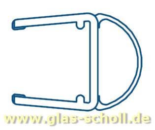 Artikelbild 1 des Artikels “seitliche Streifdichtung (2500mm) Duschdichtung für 10-12mm Glas “