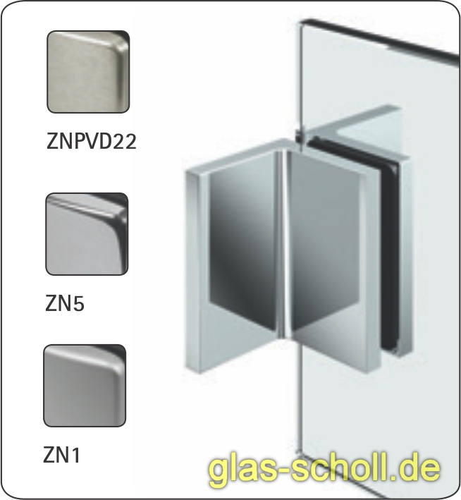 Artikelbild 1 des Artikels “Flamea+ Doppel-Winkelverbinder für Schamwände etc glanzverchromt“
