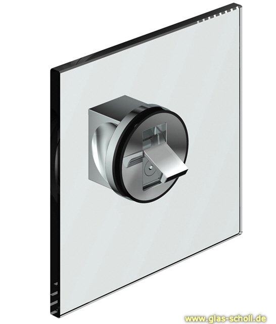 Artikelbild 1 des Artikels “einseitig flächenbündiger Glastürgriff, für 8-10mm Glasstärke glanzverchromt“