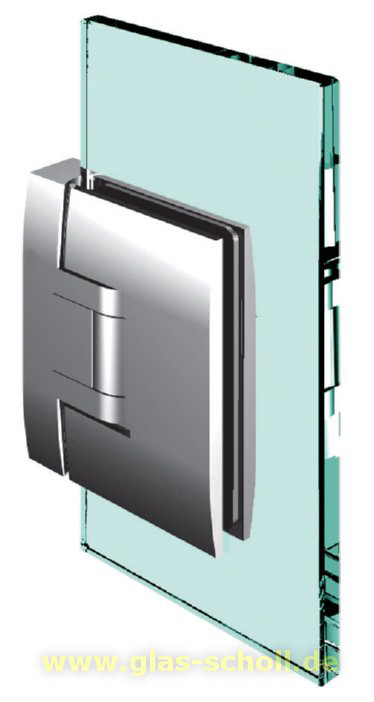 Artikelbild 1 des Artikels “Pontere 90° Glas-Wand Duschpendeltürband (verdeckte dezente schmale Anschraublasche) glanzverchromt“