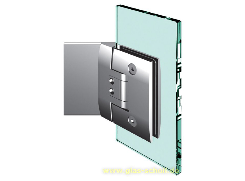 Artikelbild 1 des Artikels “Pontere 135° Glas-Wand Duschpendeltürband (einseitige Befestigungslasche) glanzverchromt“