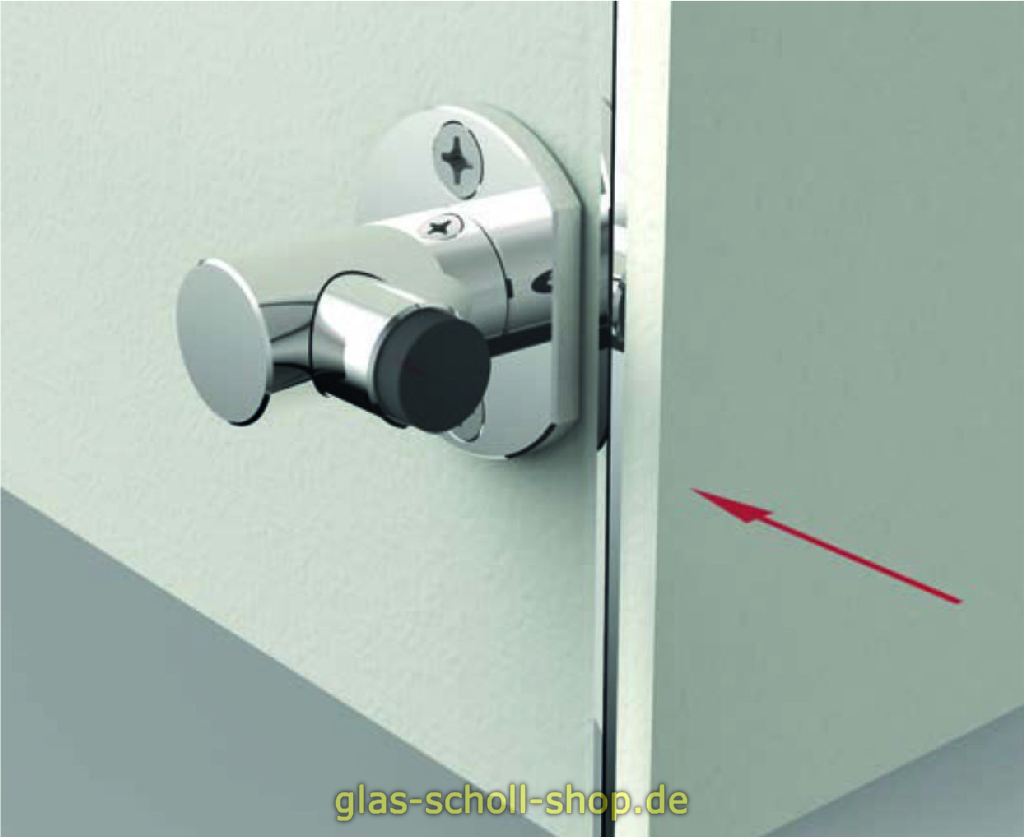 Artikelbild 1 des Artikels “Runder Türstopper Glas-Wand in verschiedenen Oberflächen “