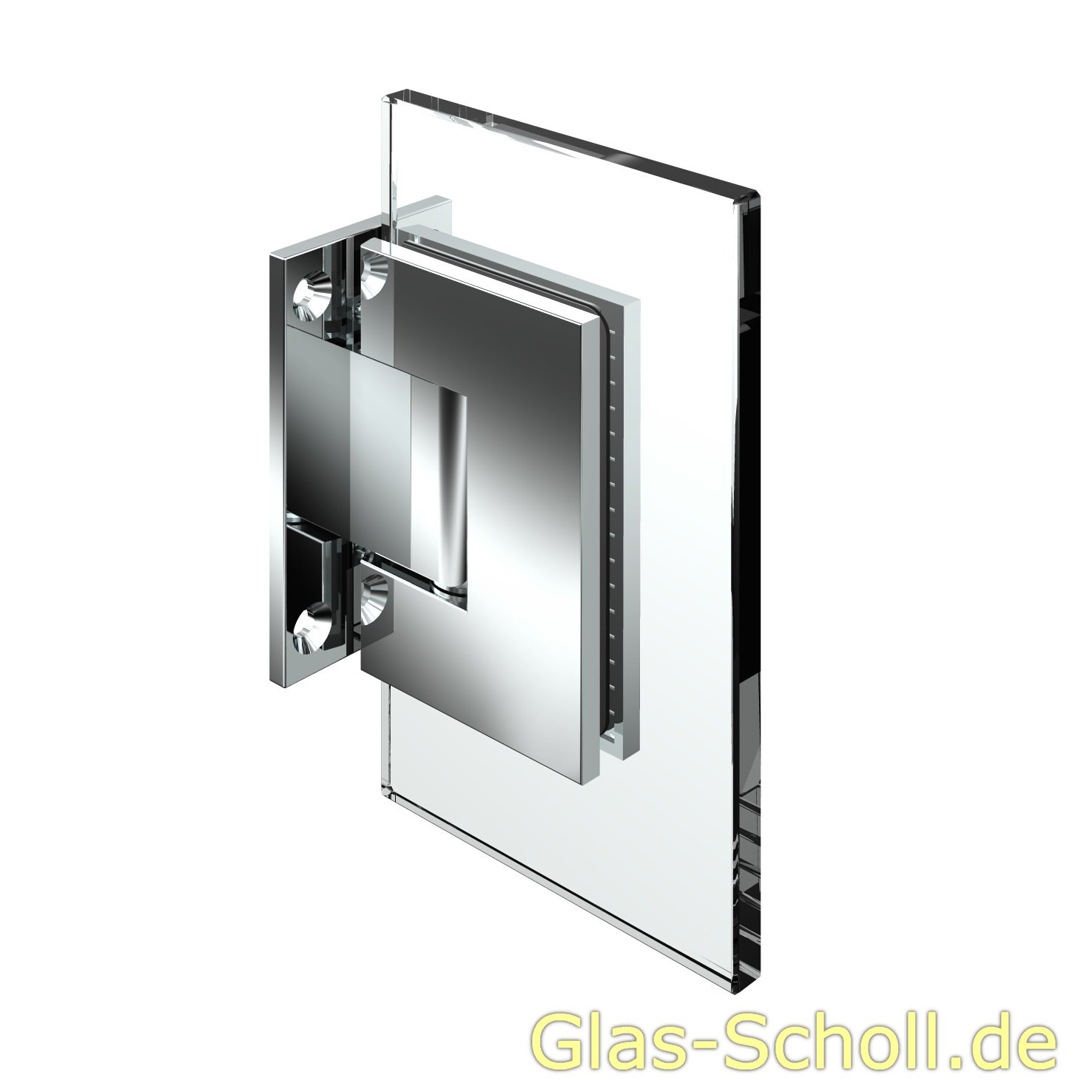 Artikelbild 1 des Artikels “Modesta/Luno Duschpendeltürbeschlag Glas-Wand 90° für 6-12 mm Glas (beidseitige Lasche) glanzverchromt“