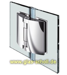 Artikelbild 1 des Artikels “Pillango 180° Glas-Glas Duschtürband/- Anschlagband glanzverchromt“