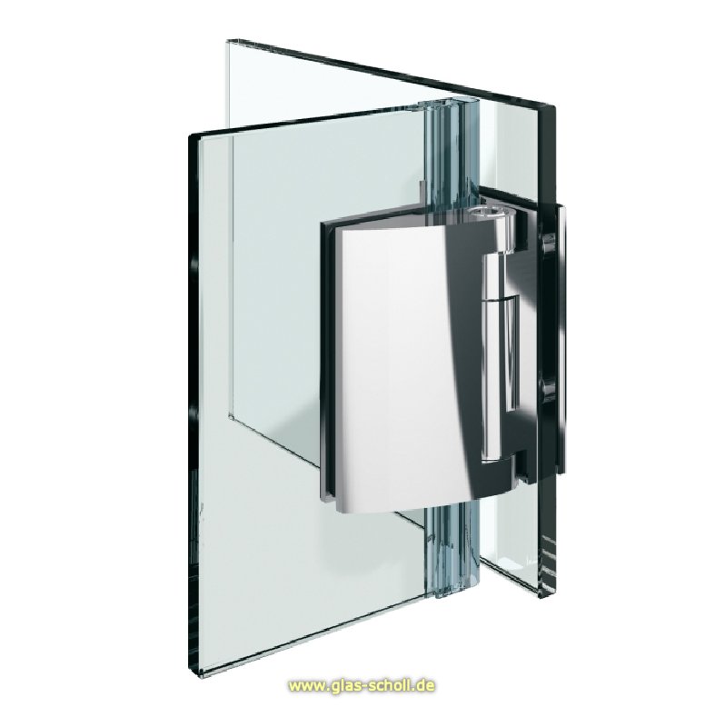 Artikelbild 1 des Artikels “Pillango 90° Glas-Glas Duschtürband/- Anschlagband glanzverchromt“