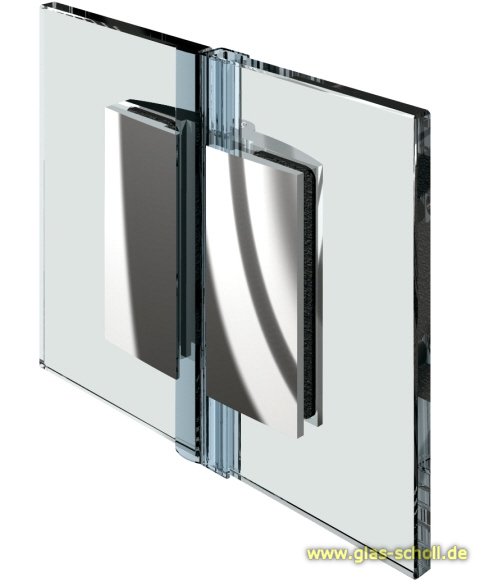 Artikelbild 1 des Artikels “Farfalla 180° Glas-Glas Duschtürband (nach innen hin öffnend) glanzverchromt“