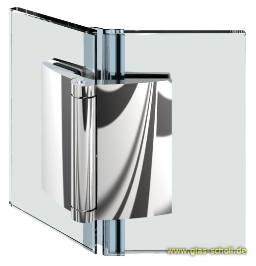 Artikelbild 1 des Artikels “Farfalla 135° Glas-Glas Duschtürband (nach außen hin öffnend) glanzverchromt“