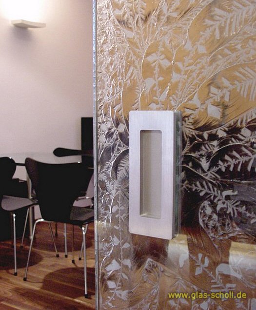 Artikelbild 1 des Artikels “einklebbare eckige Design Edelstahl Griffmuschel beidseitig 40 x 100 mm für 8-12 mm Materialstärke “