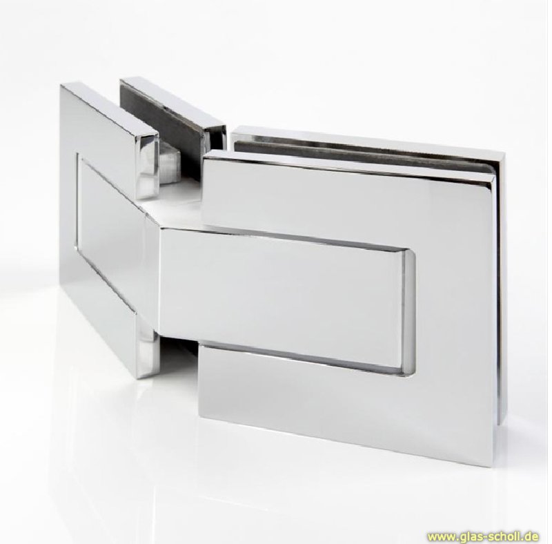 Artikelbild 1 des Artikels “GRAL BF112 Glas-Glas Pendeltürbeschlag 135° glanzverchromt“