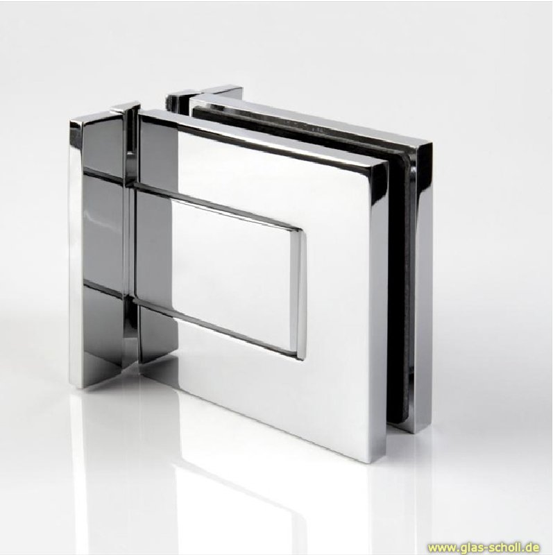 Artikelbild 1 des Artikels “GRAL BF112 Glas-Wand Pendeltürbeschlag 90° beids.Lasche glanzverchromt“