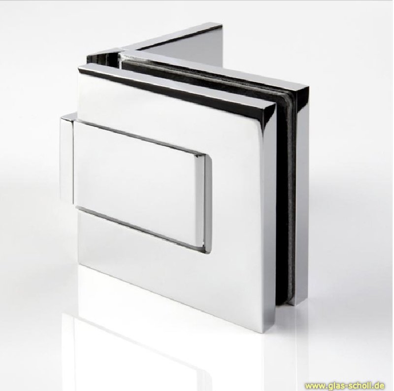 Artikelbild 1 des Artikels “GRAL BF112 Glas-Wand Pendeltürbeschlag 90° eins.Lasche glanzverchromt“