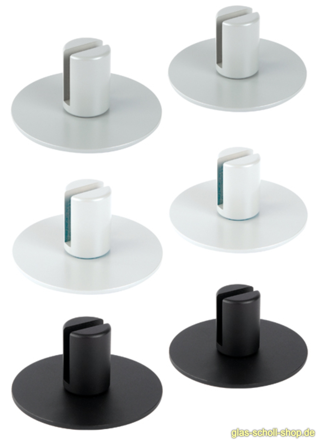 Artikelbild 1 des Artikels “VetroScreen Standfuß weiß RAL9010 (Paar)“