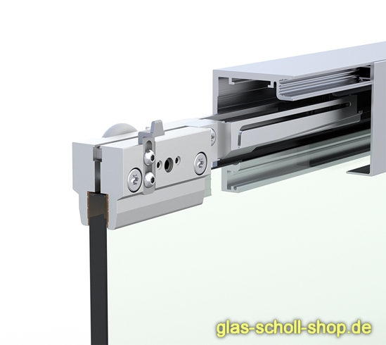 Artikelbild 1 des Artikels “MasterTrack FT 60 Schiebetürsystem inkl. Einzugsdämpfung, 1-flgl. WANDMONTAGE - 2m - Alufarbig E6/EV1“