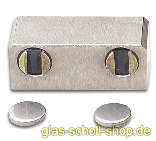 Artikelbild 1 des Artikels “Magnetzuhaltung Edelstahl massiv Zweiflügelig Glas-Glas Verklebt“