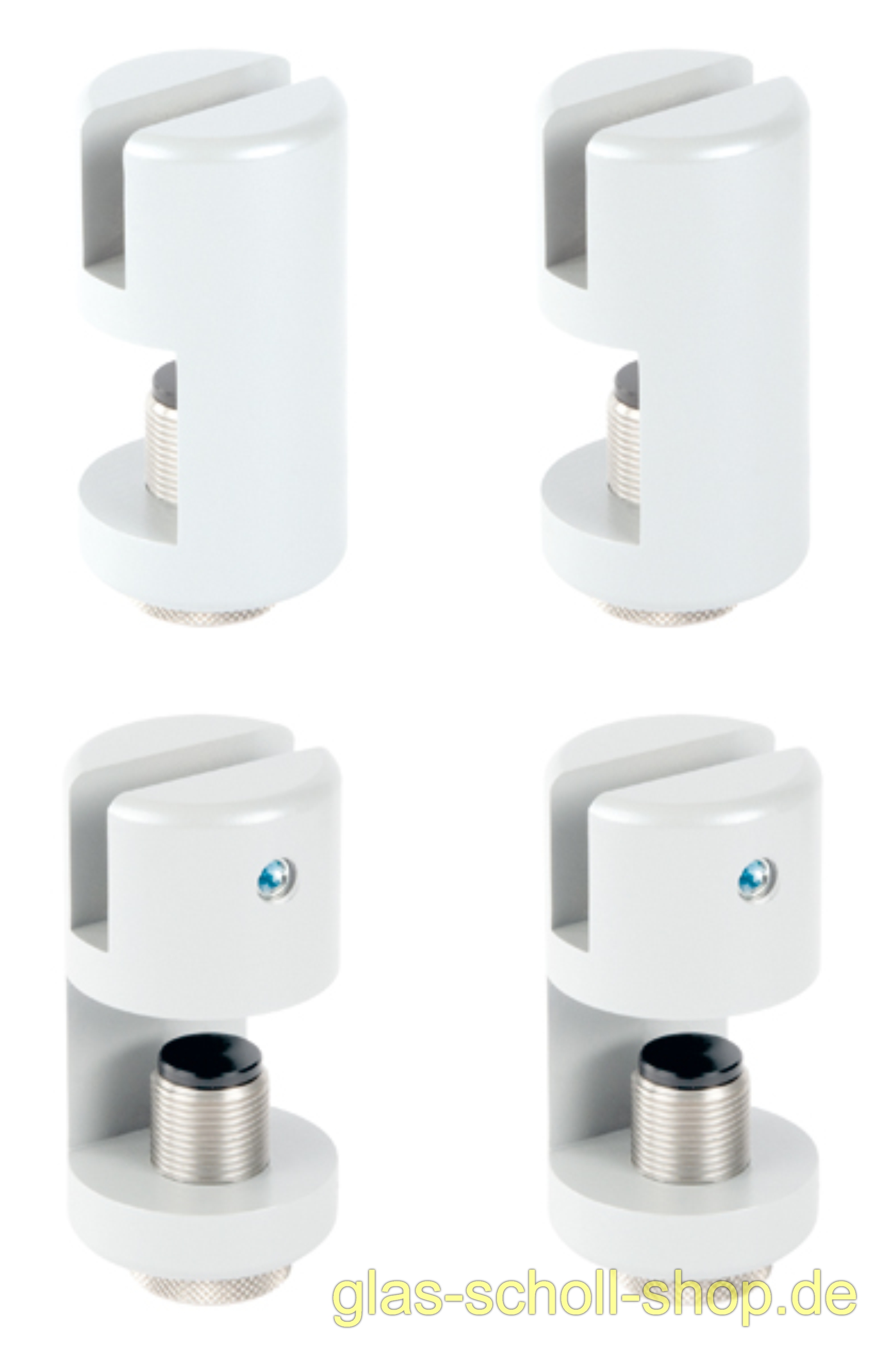 Artikelbild 1 des Artikels “ZWEI Tisch-Klemmfüße für Infektionsschutzscheiben weiß RAL9010 (Paar)“